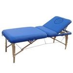 Table de massage portable en bois avec dossier réglable