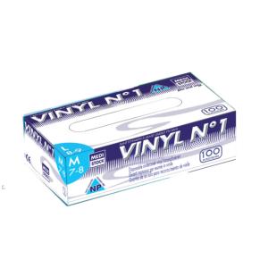 Gants vinyle N°1 sans poudre Medistock taille M