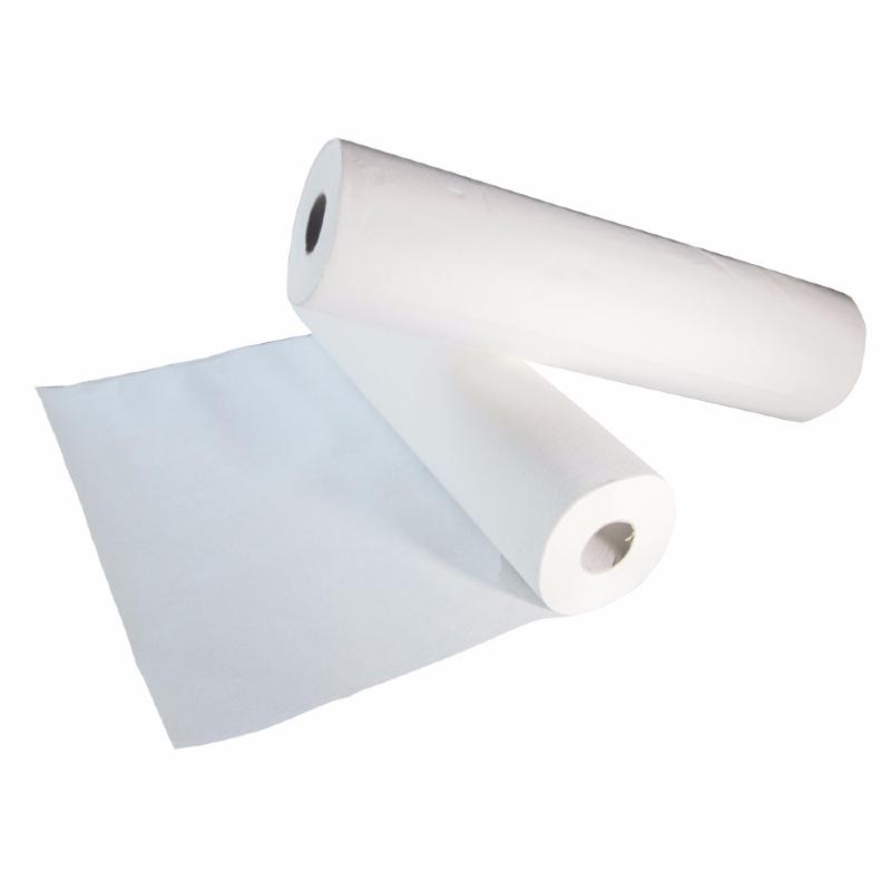 Rouleau Drap D'examen Jetable Papier Gaufré Blanc Largeur 70 Cm