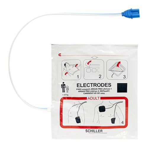 Electrodes Adultes défibrillateur Easy Port SCHILLER MEDICAL HYGIENE
