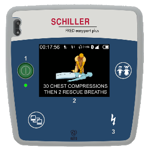 DEFIBRILLATEUR AUTOMATIQUE FRED EASY PORT PLUS SCHILLER