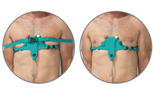 Ceinture ECG à sangles avec connecteur dédié sans vis 