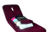 DRAP HOUSSE ÉPONGE AVEC TROU TABLE MASSAGES ORANGE