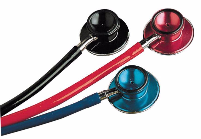 WSN Double tête stéthoscope Stéthoscope pédiatrique, tête Simple de  clinicien Ultra-léger pour Les Premiers Soins de Surveillance Cardiaque  avec 6