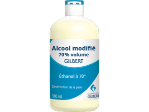 Alcool modifié 70% GILBERT Solution désinfectante 500 ml