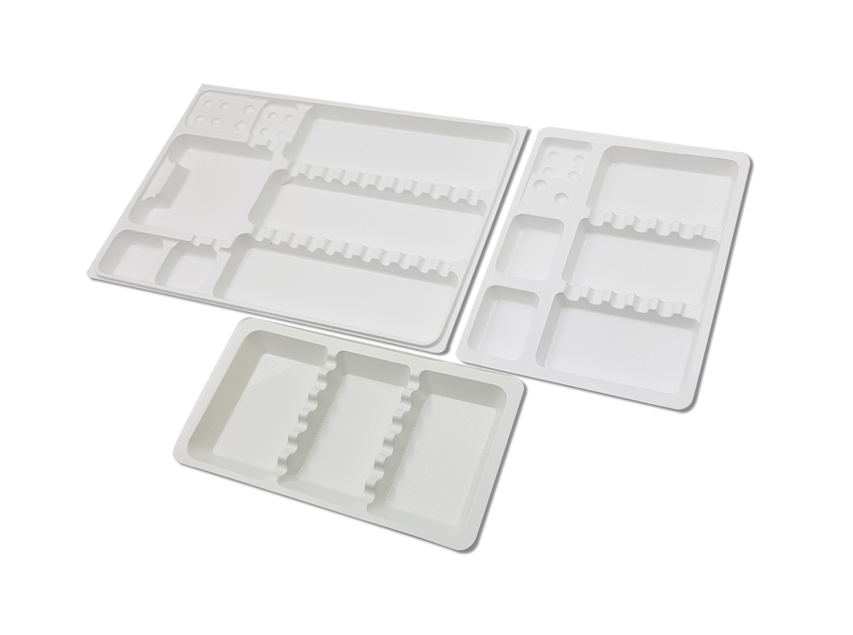 Plateaux jetables non compartimentés 20x10cm, Fourniture dentaire, Equipement dentiste