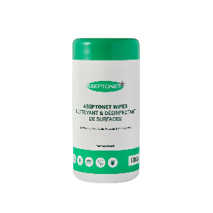 ASEPTONET STERIDIS Lingettes nettoyantes désinfectantes pour surfaces en boite