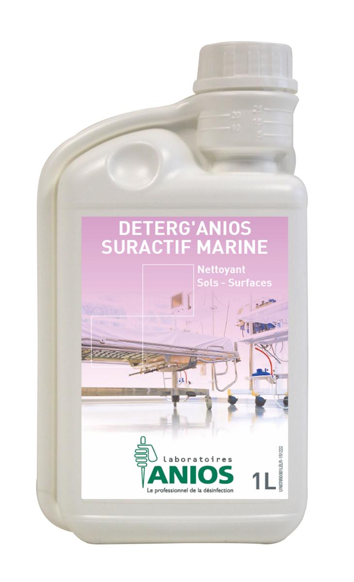 Detergent Desinfectant Desodorisant 3 En 1 Anios Pro Nettoyant sols & surfaces Deterg'Anios Suractif Marine