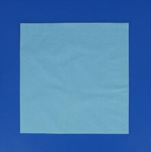 SERVIETTES EN  PAPIER COULEUR BLEU PASTEL