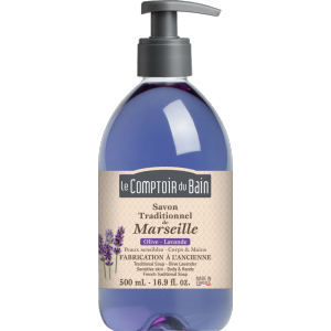 Savon traditionnel de Marseille Olive/Lavande, GILBERT 500 ml 