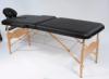 TABLE DE MASSAGE PLIANTE EN BOIS 2 ZONES NOIRE 